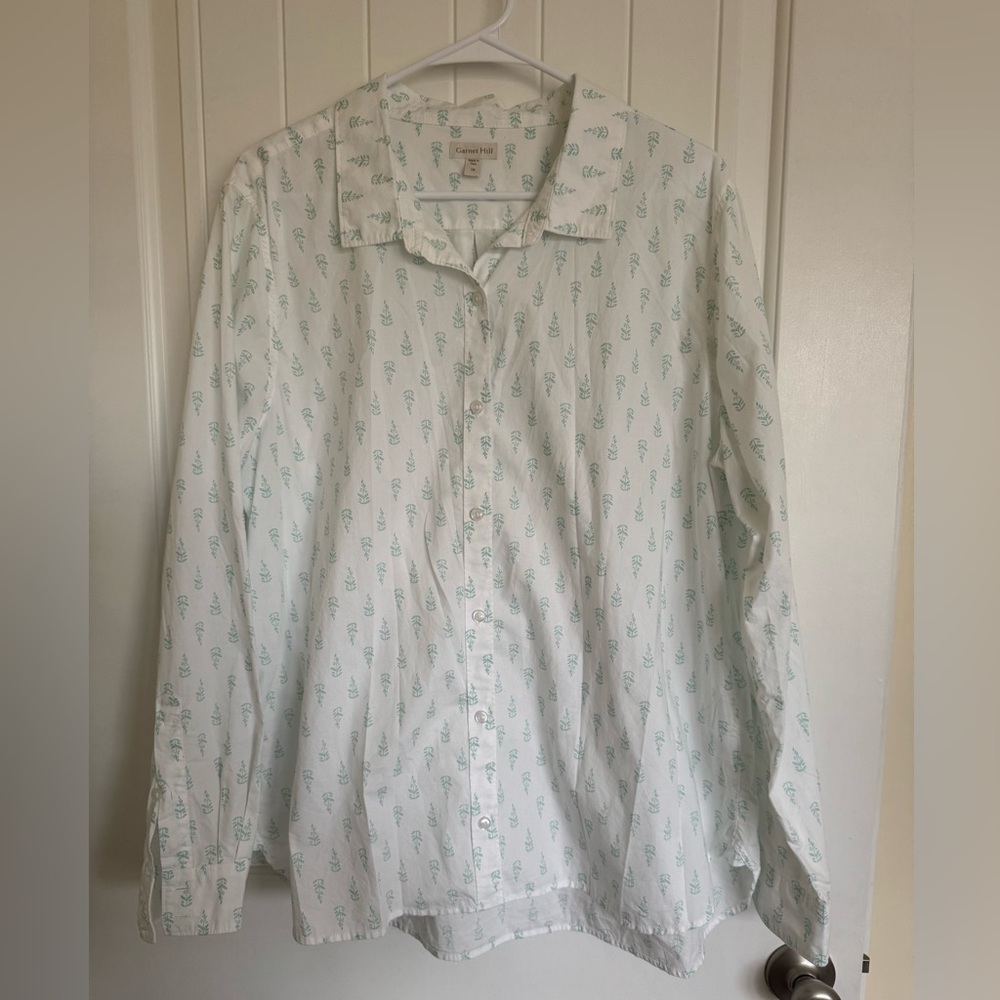 Garnet Hill 100% Organic Cotton Button Down